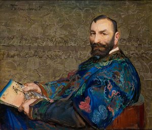 Portrait de Feliks Jasienski en caftan bleu